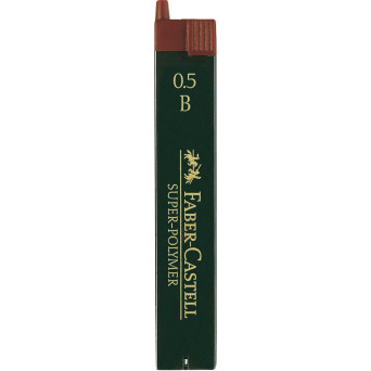 Mechanical pencil lead refills, 0,5 mm - Faber-Castell - B, 12 pcs.