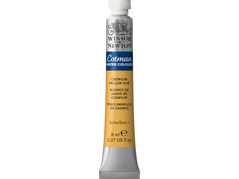 Cotman Watercolor Paint - Winsor & Newton - Cadmium Yellow Hue, 8 ml