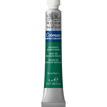 Farba akwarelowa Cotman - Winsor & Newton - Hooker's Green Dark, 8 ml