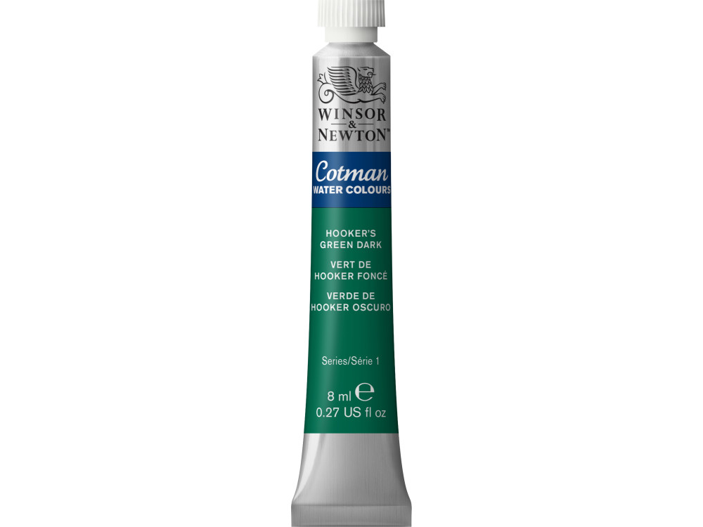 Farba akwarelowa Cotman - Winsor & Newton - Hooker's Green Dark, 8 ml