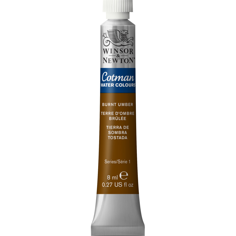 Cotman Watercolor Paint - Winsor & Newton - Burnt Umber, 8 ml