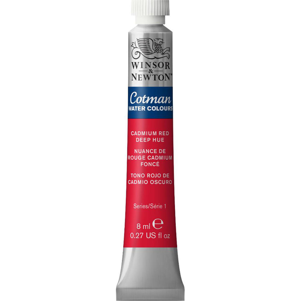 Farba akwarelowa Cotman - Winsor & Newton - Cadmium Red Deep Hue, 8 ml