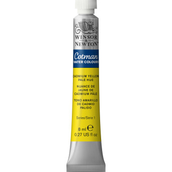 Cotman Watercolor Paint - Winsor & Newton - Cadmium Yellow Pale Hue, 8 ml