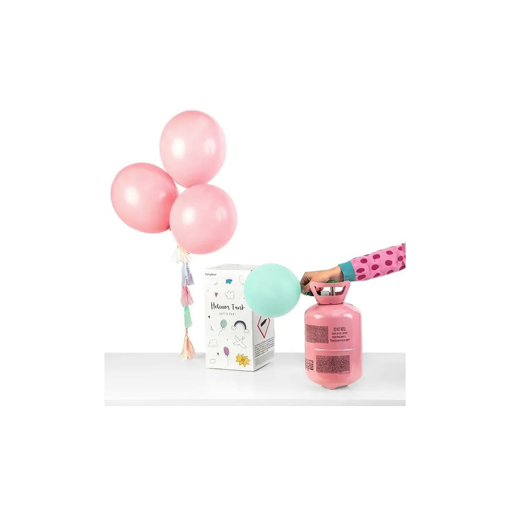 Disposable bottle with helium - pink, 0.20 m3