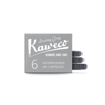 Naboje atramentowe - Kaweco - Smokey Grey, 6 szt.