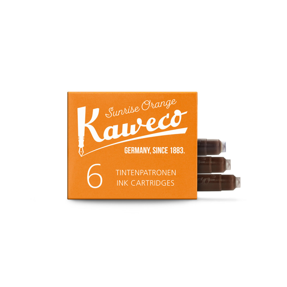 Naboje atramentowe - Kaweco - Sunrise Orange, 6 szt.