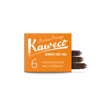 Naboje atramentowe - Kaweco - Sunrise Orange, 6 szt.