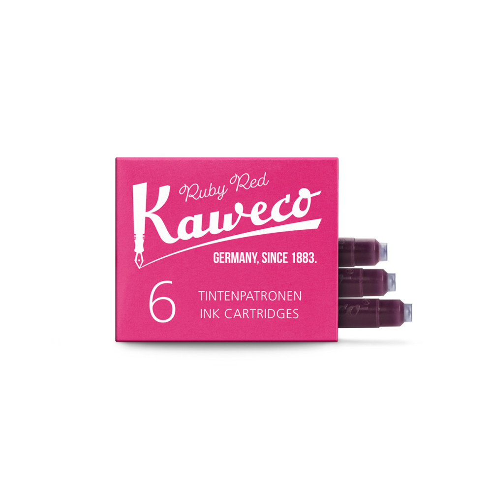 Naboje atramentowe - Kaweco - Ruby Red, 6 szt.