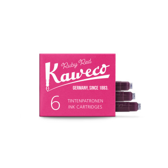 Ink cartridges - Kaweco - Ruby Red, 6 pcs.