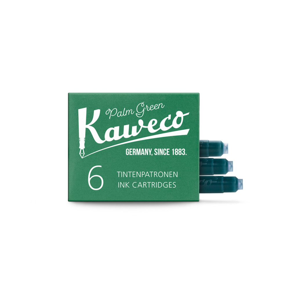 Naboje atramentowe - Kaweco - Palm Green, 6 szt.