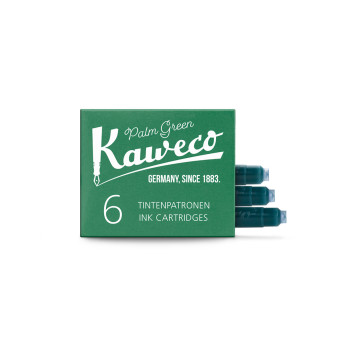 Naboje atramentowe - Kaweco - Palm Green, 6 szt.