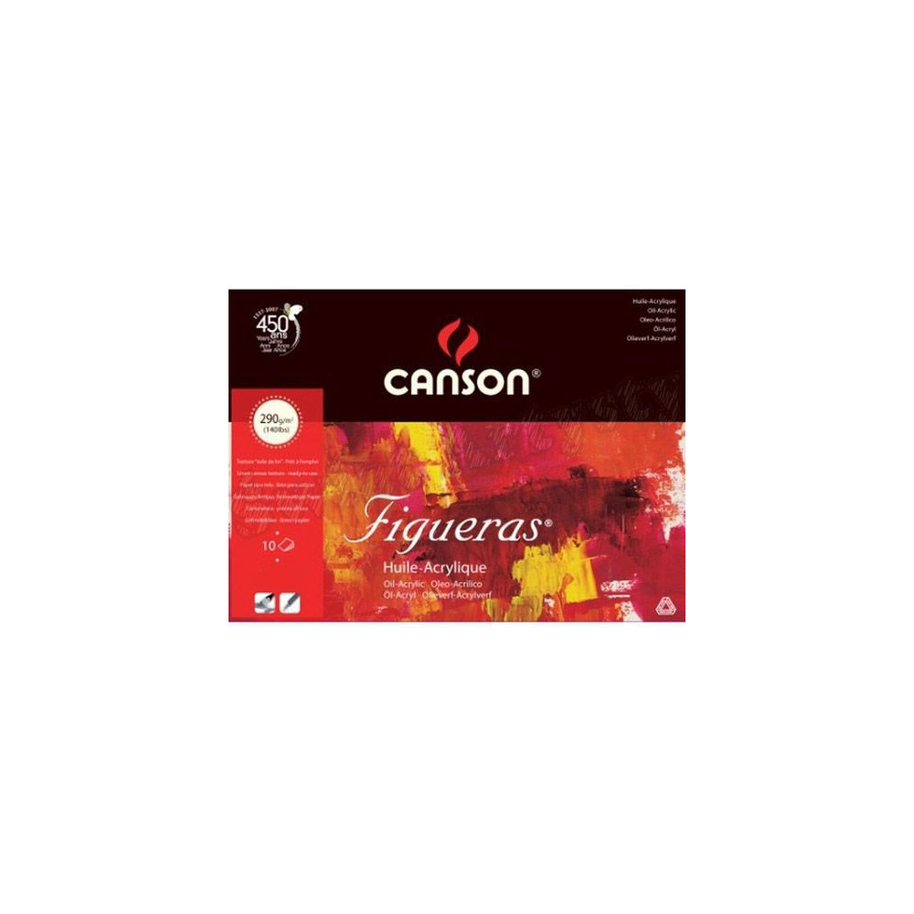 Blok do oleju i akrylu Figueras 33 x 41 cm - Canson - 290 g, 10 ark.