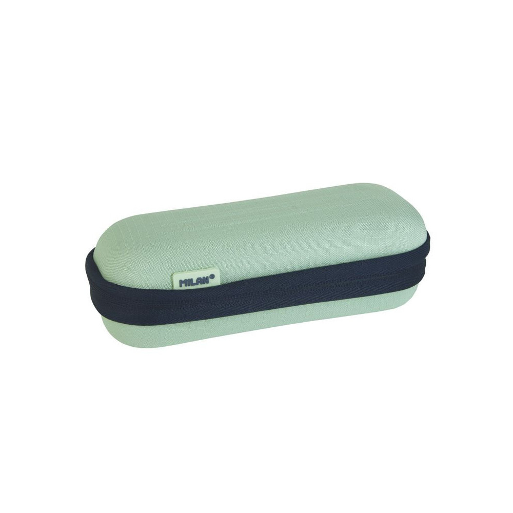 Semi-rigid oval pencil case 1918 series - Milan - green