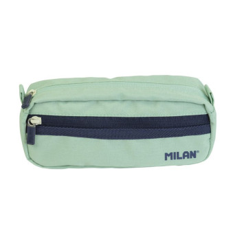 2-zipped rectangular pencil case 1918 series - Milan - green