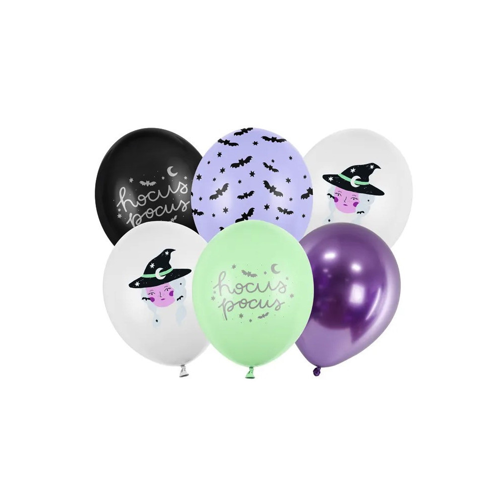 Balony lateksowe, Witch - 30 cm, 6 szt.