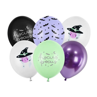 Balony lateksowe, Witch - 30 cm, 6 szt.