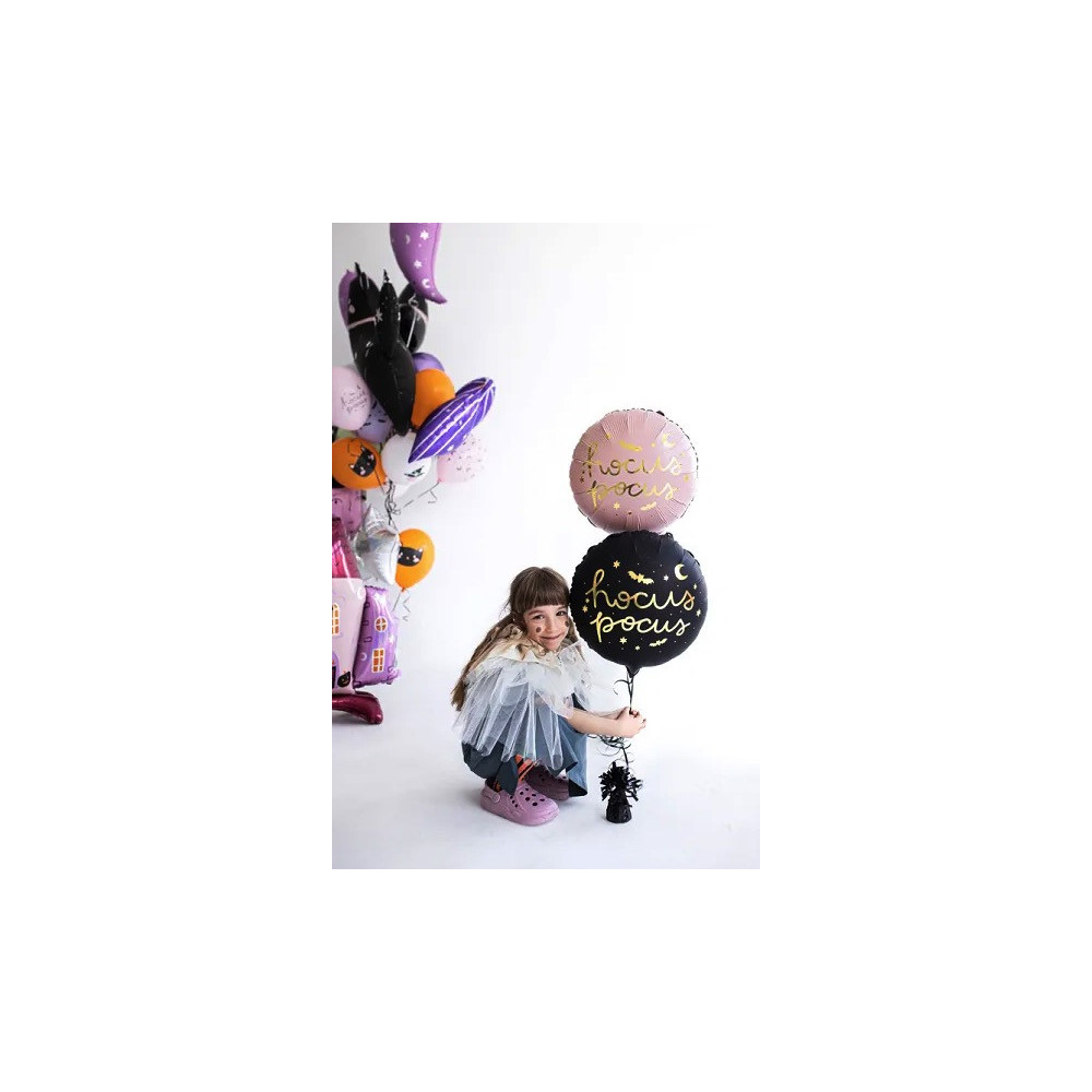 Balon foliowy, Hocus Pocus - różowy, 45 cm