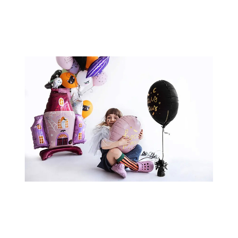 Balon foliowy, Hocus Pocus - różowy, 45 cm
