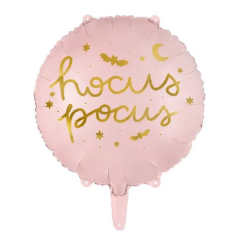 Foil balloon, Hocus Pocus - pink, 45 cm