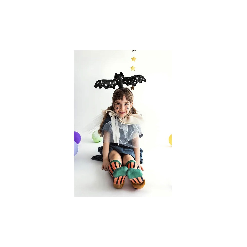 Foil balloon, Bat - black, 40,5 x 13 cm