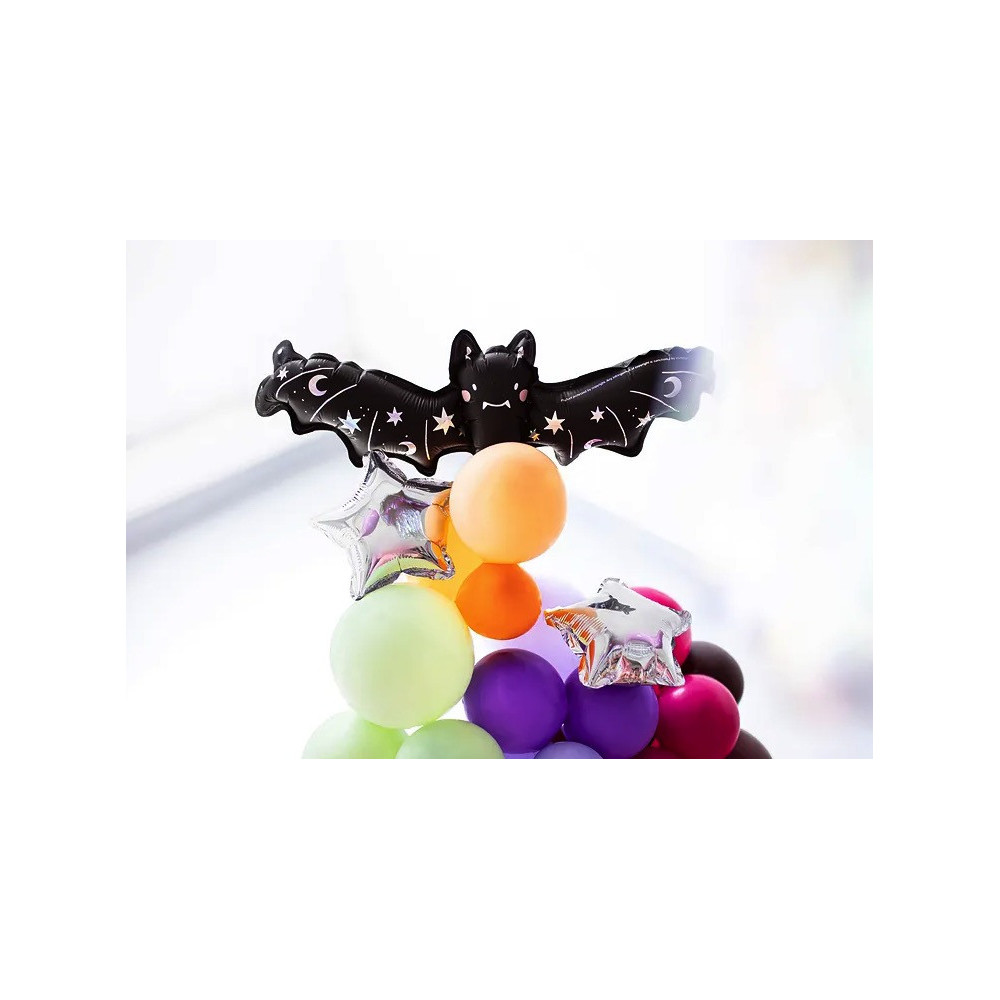 Foil balloon, Bat - black, 40,5 x 13 cm