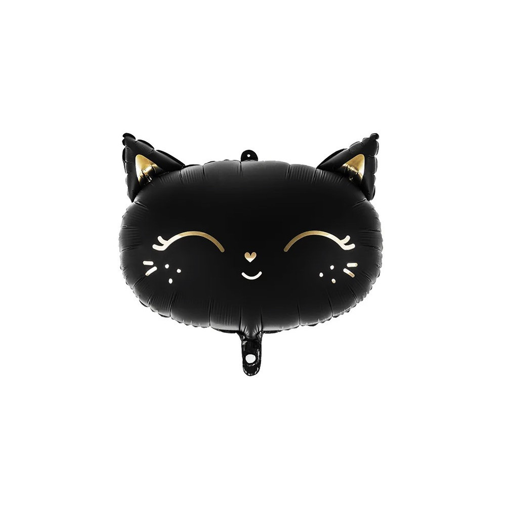 Foil balloon, Kitty - black, 48 x 36 cm