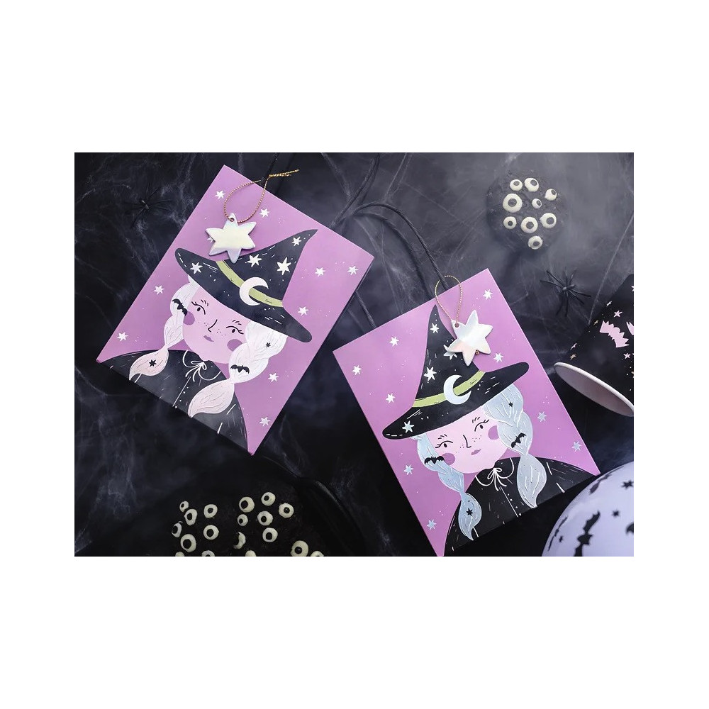 Gift paper bag, Witch - 8 x 14 x 18 cm