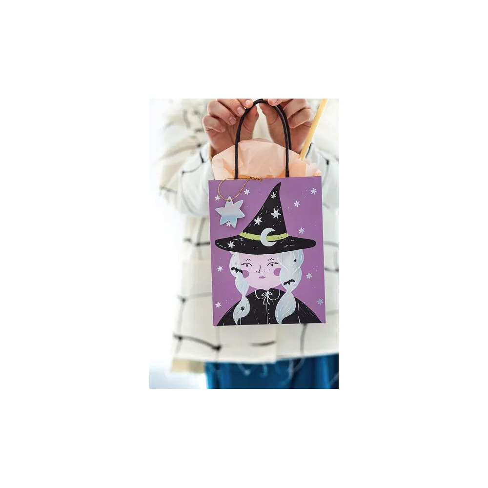 Gift paper bag, Witch - 8 x 14 x 18 cm