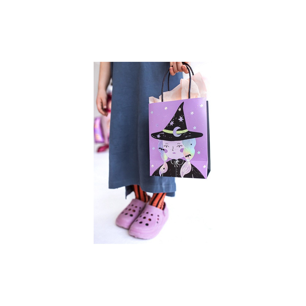 Gift paper bag, Witch - 8 x 14 x 18 cm