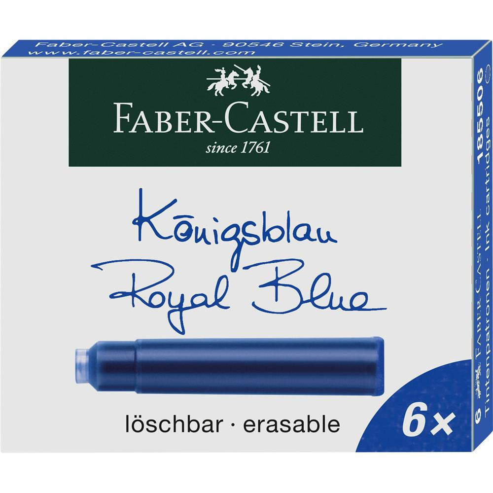 Szkolne pióro wieczne z wkładami - Faber-Castell - czerwone, M