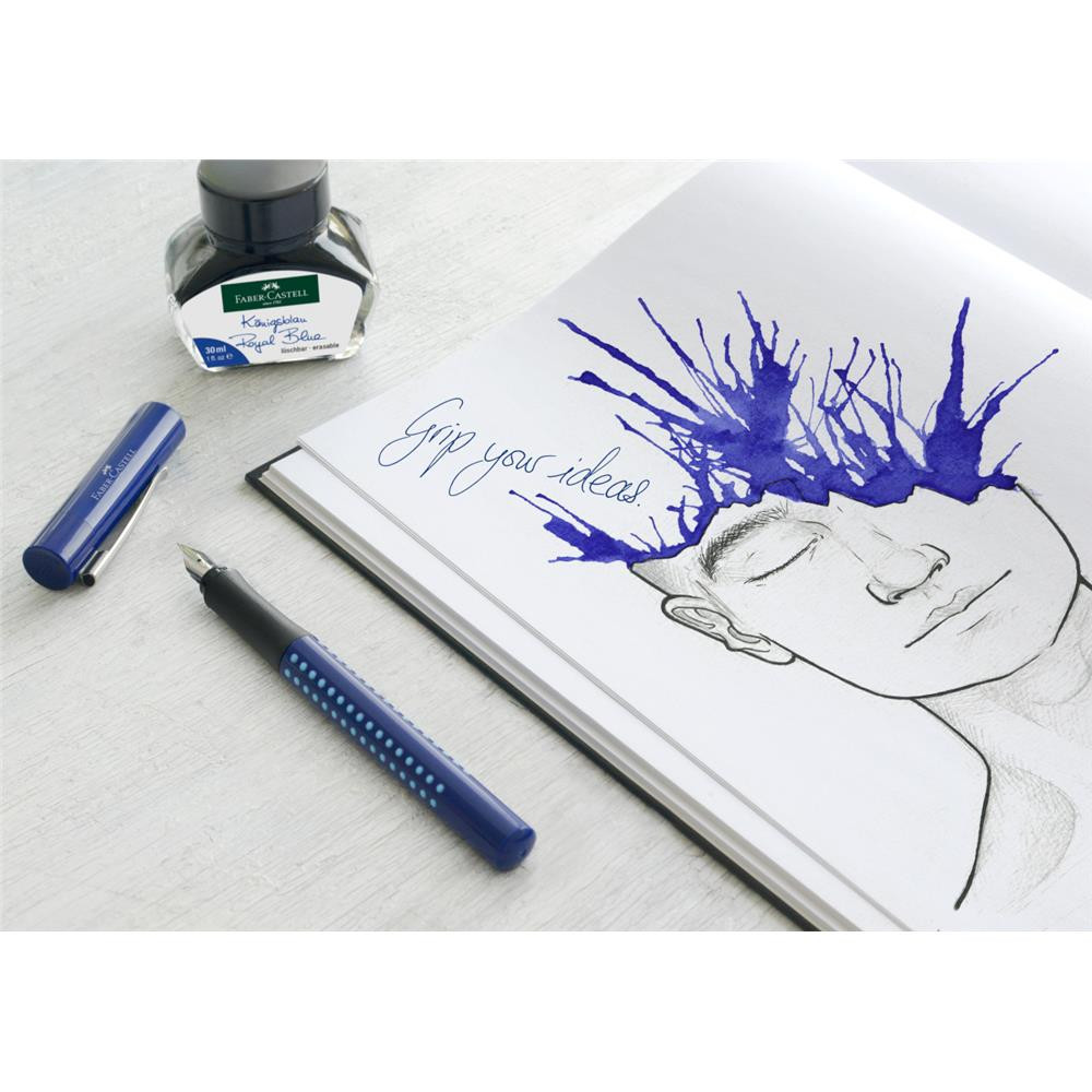 Atrament zmazywalny - Faber-Castell - Royal Blue, 30 ml