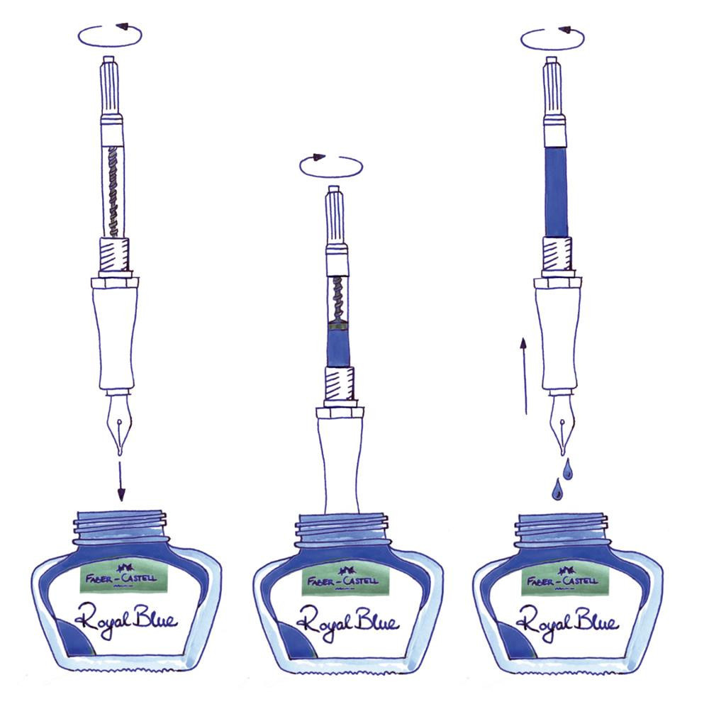 Atrament zmazywalny - Faber-Castell - Royal Blue, 30 ml