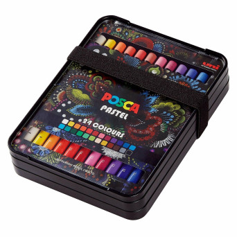 Zestaw kredek pastelowych Posca Pastel - Uni Posca - 24 kolory