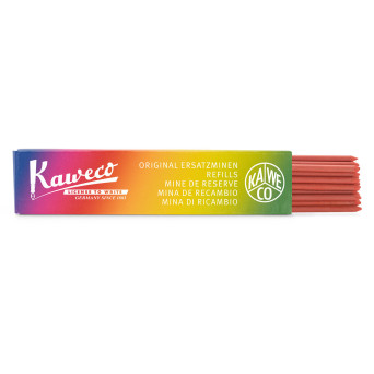 Grafity do ołówka automatycznego 2 mm - Kaweco - czerwone, 24 szt.