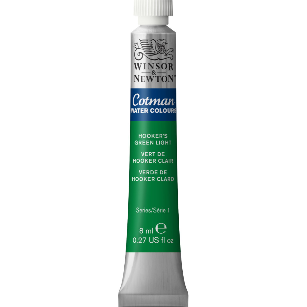 Farba akwarelowa Cotman - Winsor & Newton - Hooker's Green Light, 8 ml