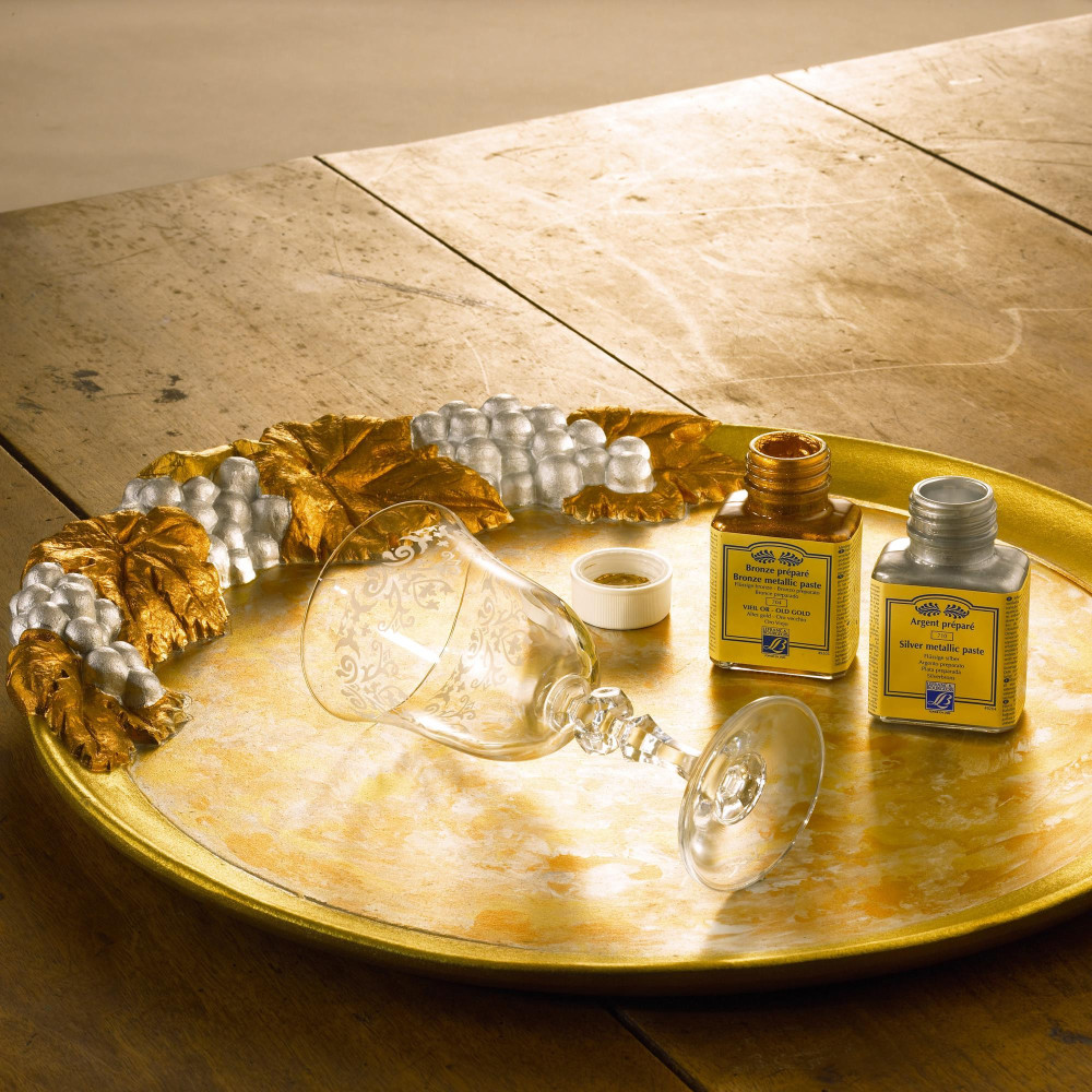 Tusz pozłotniczy Gilding Liquid - Lefranc & Bourgeois - Silver, 75 ml