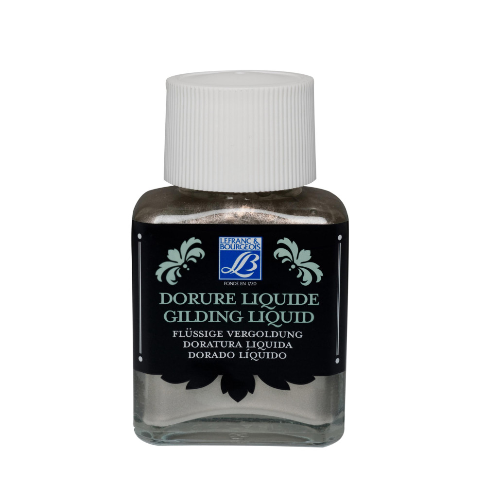Tusz pozłotniczy Gilding Liquid - Lefranc & Bourgeois - Pewter, 75 ml