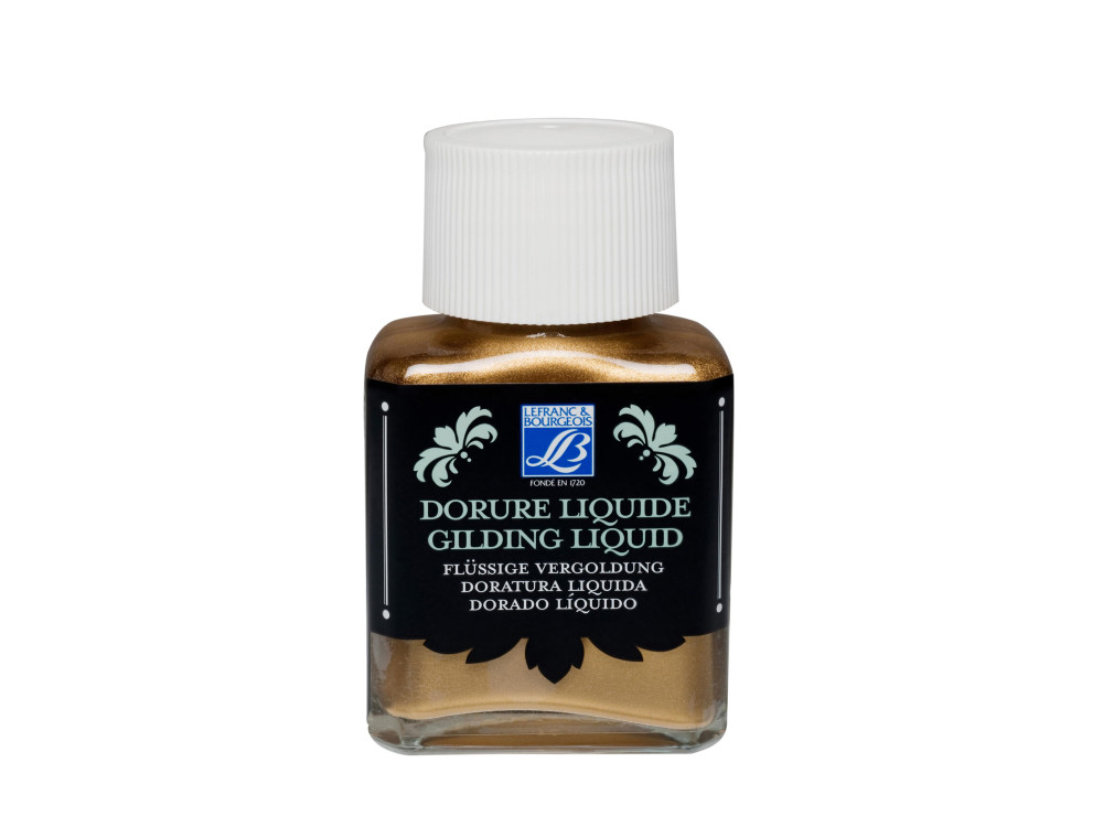 Tusz pozłotniczy Gilding Liquid - Lefranc & Bourgeois - Pale Gold, 75 ml