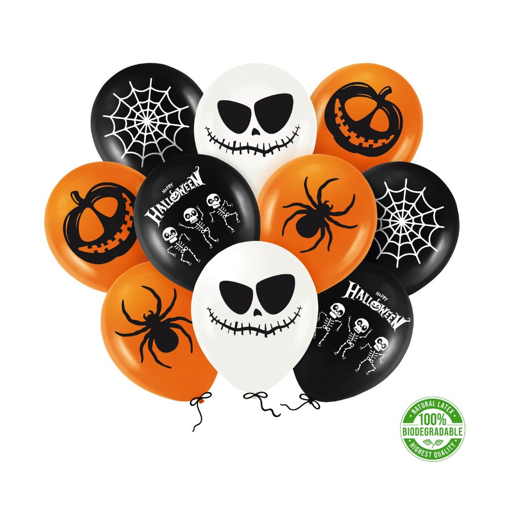 Balony lateksowe, Halloween - 30 cm, 10 szt.