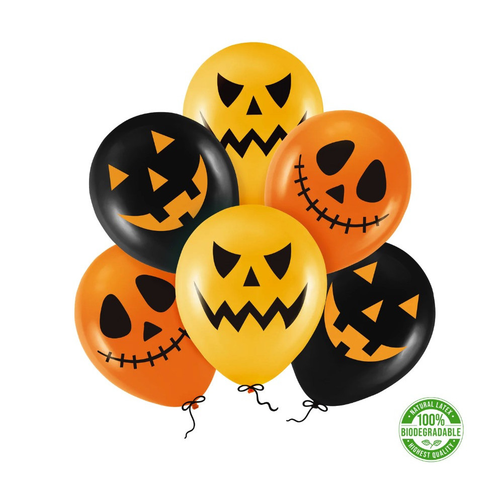 Latex balloons, Scares - 30 cm, 6 pcs.