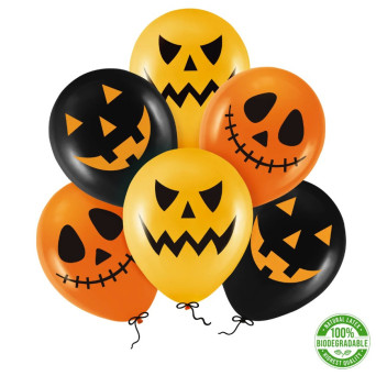 Latex balloons, Scares - 30 cm, 6 pcs.