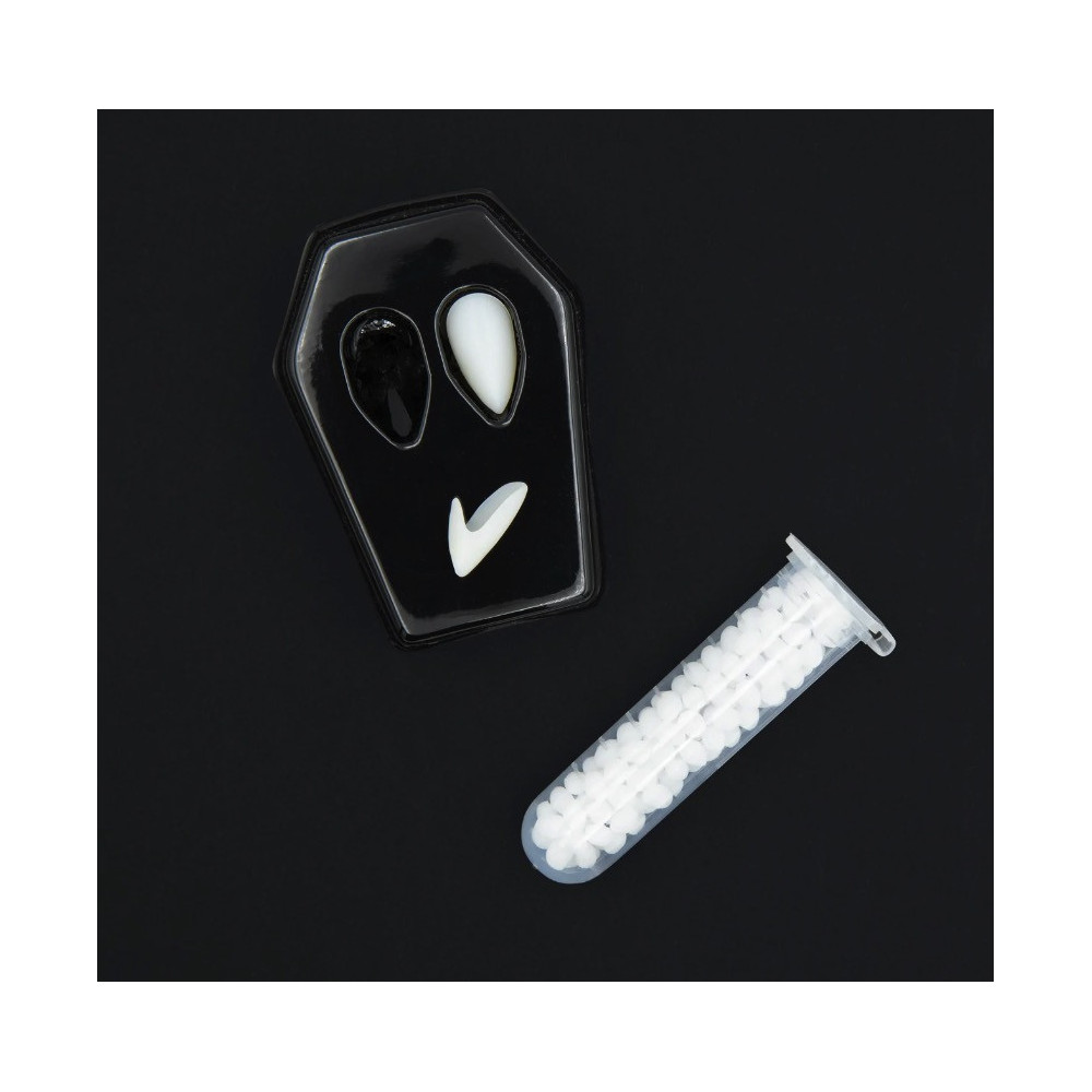 Halloween vampire fangs - 13 mm, 2 pcs.