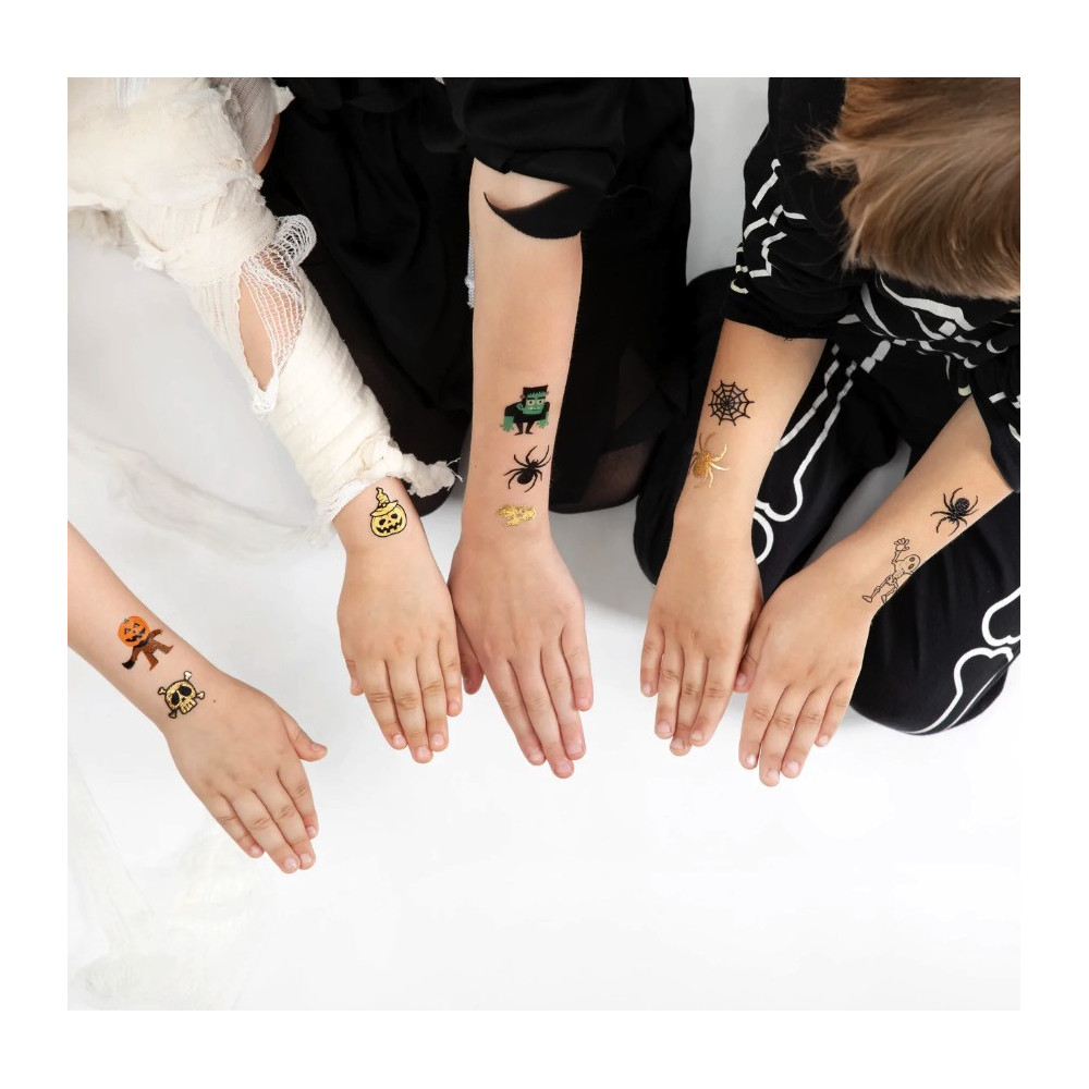 Temporary tattoos Halloween Monsters - 19 pcs.