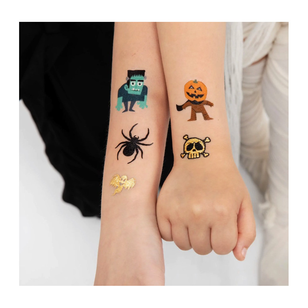 Temporary tattoos Halloween Monsters - 19 pcs.