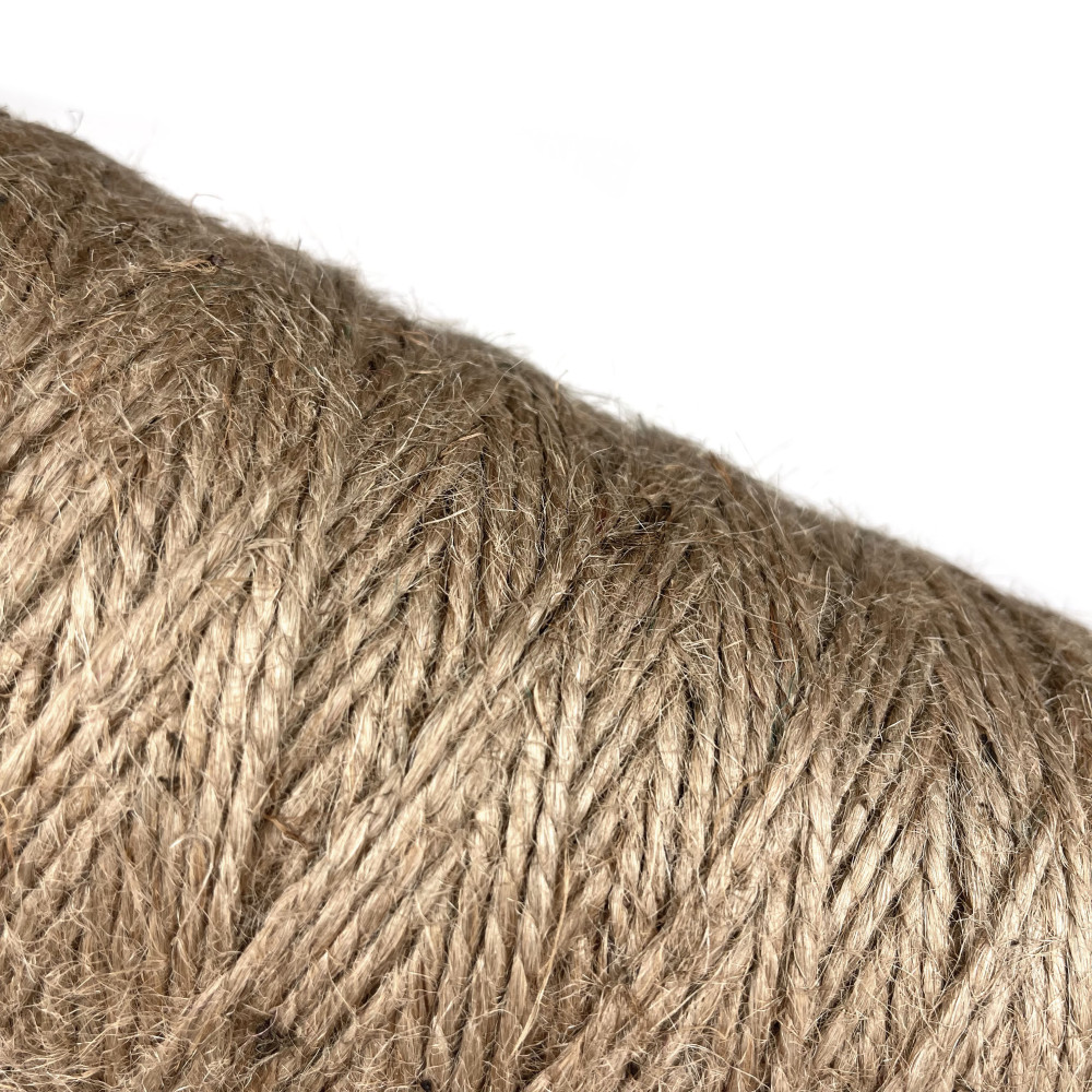 Sznurek jutowy do makramy - naturalny, 5 mm, 1kg, 500 m