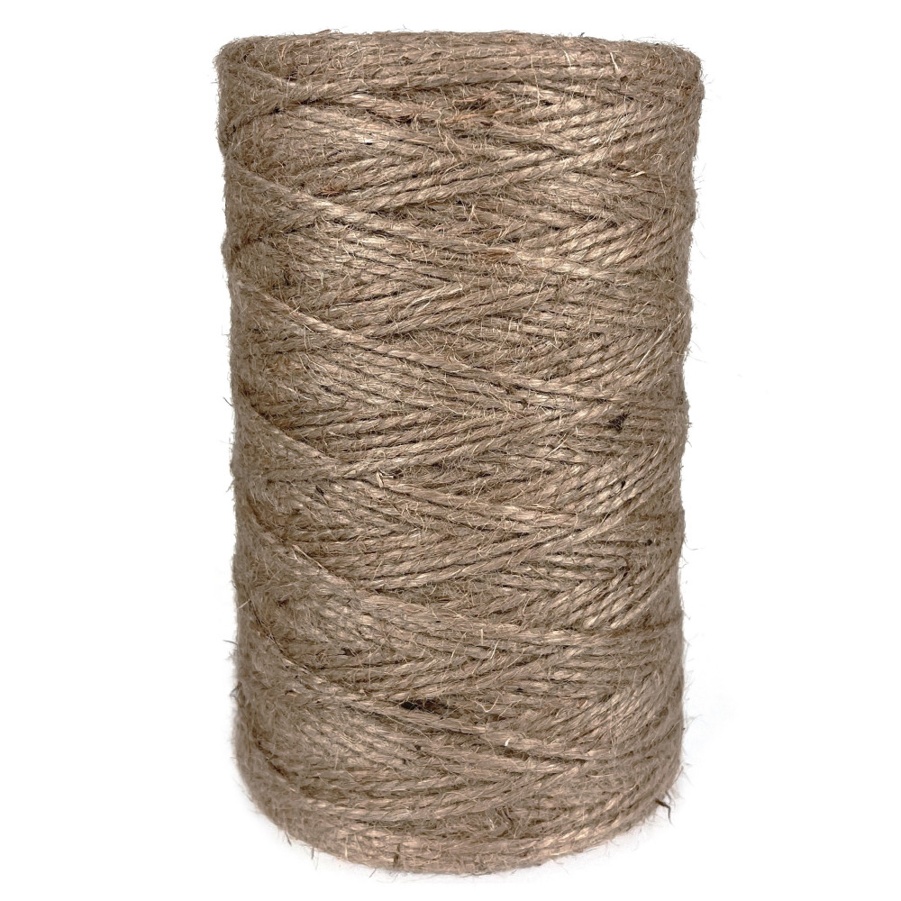 Sznurek jutowy do makramy - naturalny, 5 mm, 1kg, 500 m