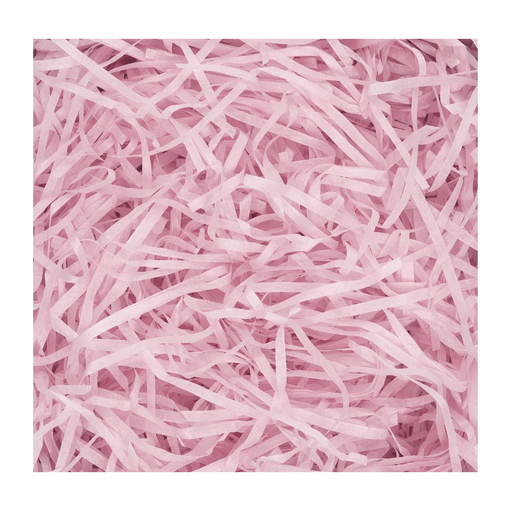 Wypełnienie do prezentów, sianko papierowe - jasny róż, 50 g