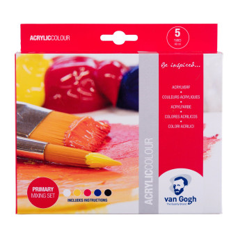 Zestaw farb akrylowych Primary - Van Gogh - 5 kolorów x 40 ml