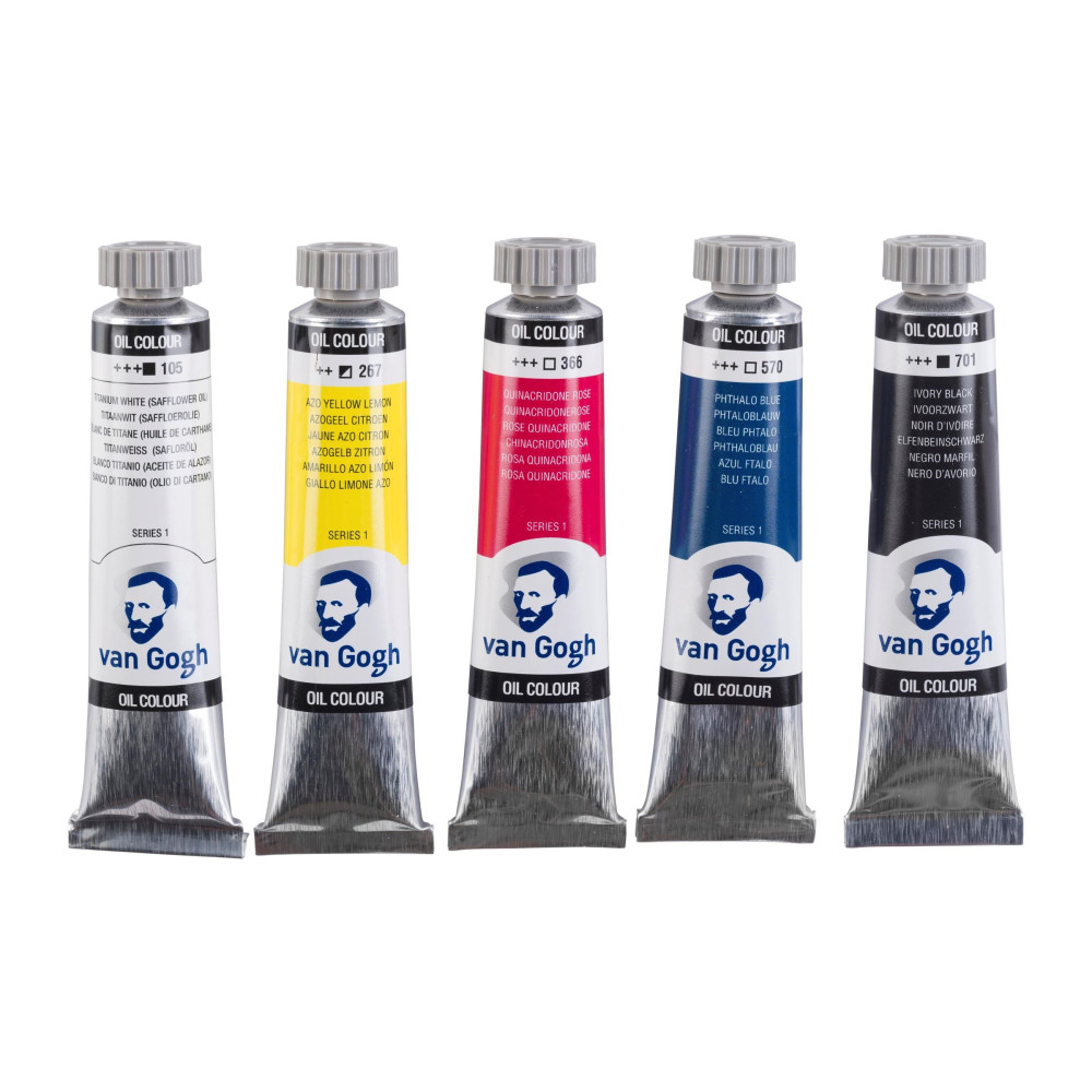 Zestaw farb olejnych Primary - Van Gogh - 5 kolorów x 20 ml