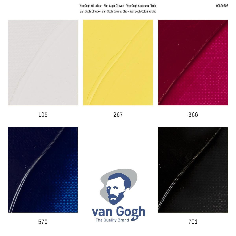 Zestaw farb olejnych Primary - Van Gogh - 5 kolorów x 40 ml